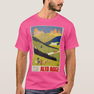 Vintages Südtirol Italienische Reise Ad T-Shirt