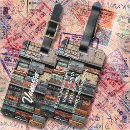 Vintages Suitcase Travel Wanderlust Foto Stilvoll Gepäckanhänger