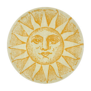 Vintages Sun-Glasschneiden-Brett Schneidebrett