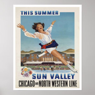 Vintages Sun Valley Travel Poster