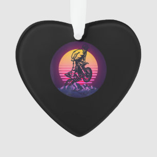 Vintages Sundown Motorradgeschenk für Biker Ornament