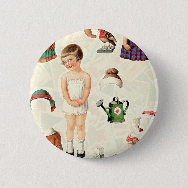 VINTAGES SUPREME PAPIER DOLLS SWEETIE BUTTON (Vorderseite)