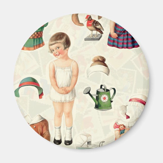 VINTAGES SUPREME PAPIER DOLLS SWEETIE MAGNET (Vorne)