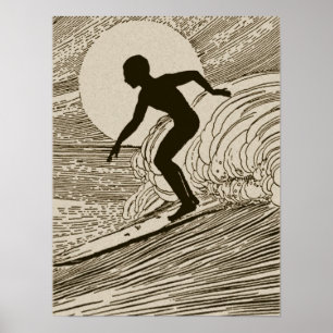 Vintages Surfart-Poster Poster