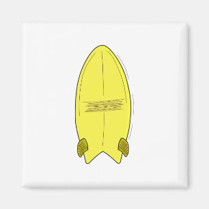 Vintages Surfbrett Magnet