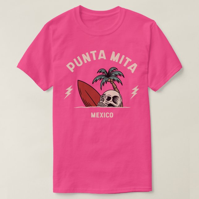 Vintages Surfen Punta Mita Mexiko T-Shirt (Design vorne)