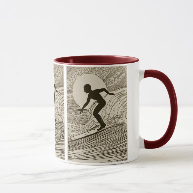 Vintages Surfen Tasse (Rechts)