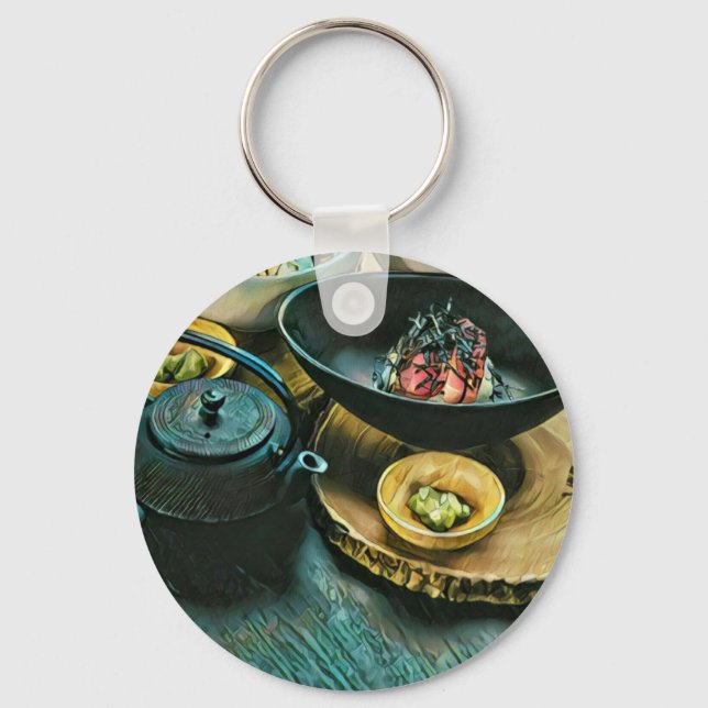 Vintages Sushi-Geschenk Schlüsselanhänger (Vorderseite)