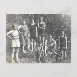 Vintages Swim Postkarte