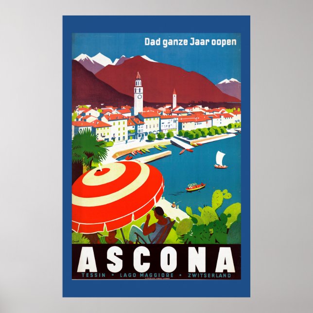 Vintages Swiss Travel Poster (Vorne)