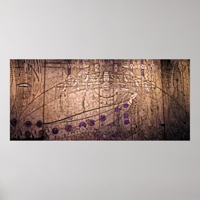 Vintages symbolträchtiges Jugendstil Poster (Vorne)