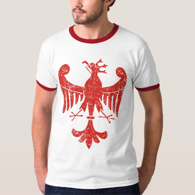 Vintages T-Shirt des polnischen Adlers (Vorderseite)