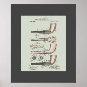 Vintages Tabakpatent Poster