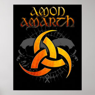 Vintages Tagesgeschenk Amon Amarth für Fans und Li Poster
