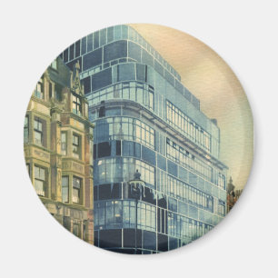 Vintages tägliches Express-Gebäude auf der Fleet S Magnet