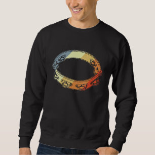 Vintages Tambourine für einen Tambourine-Spieler o Sweatshirt