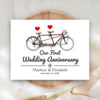 Vintages Tandem Bicycle Custom Wedding Jubiläum