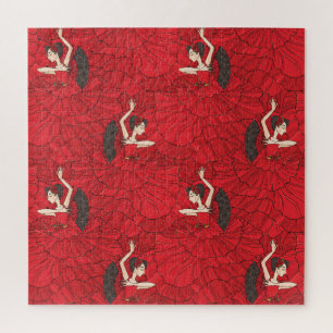 Vintages Tango Flamenco-Tanzmuster Puzzle
