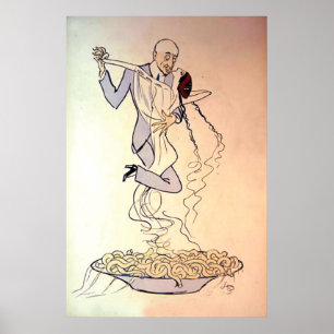 Vintages Tango-Tanzen der 1900er Poster