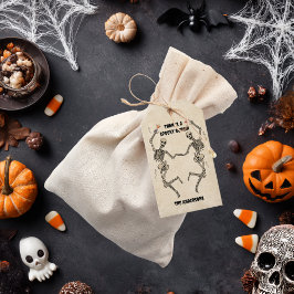 Vintages Tanzen Skeleton Spooky Gothic Halloween Geschenkanhänger