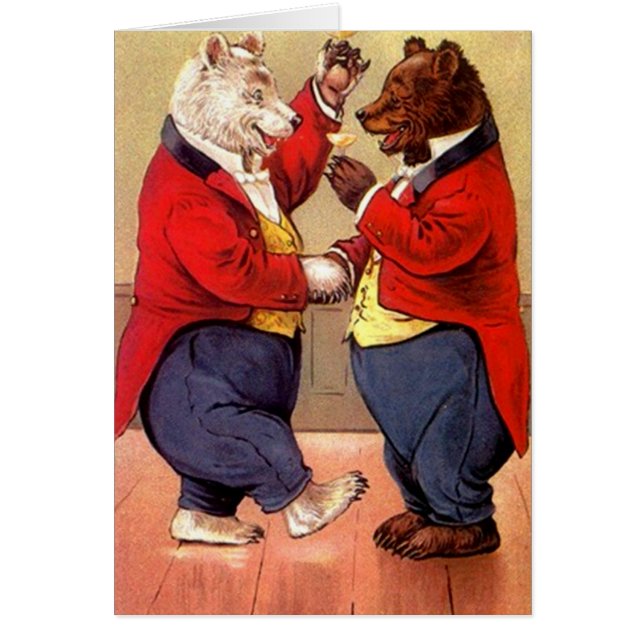 Vintages Tanzen trägt den Toast, der Za Vas (Vorne)