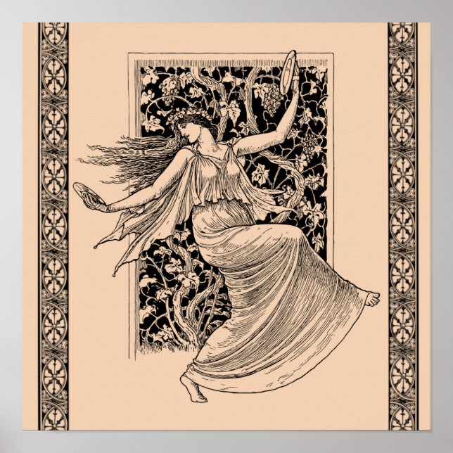 Vintages Tanzposter Poster (Vorne)