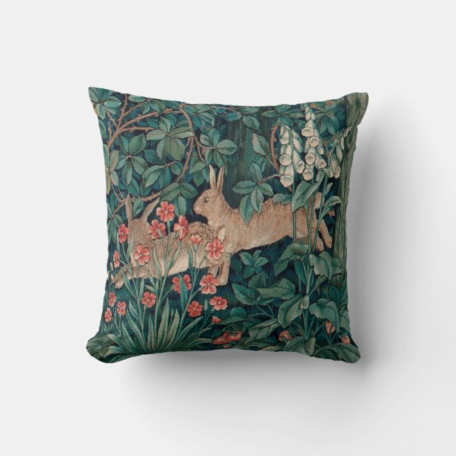 Vintages Tapisserie-Kissen Kissen (Vorderseite)