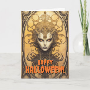 Vintages Tarot Card Happy Halloween Feiertagskarte