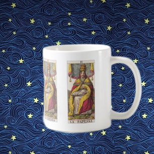 Vintages Tarot hoher Priesterinnen Kaffeetasse