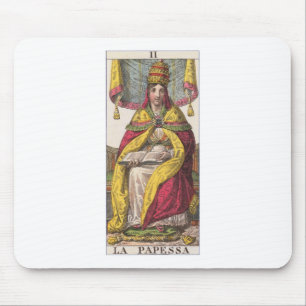 Vintages Tarot hoher Priesterinnen Mousepad