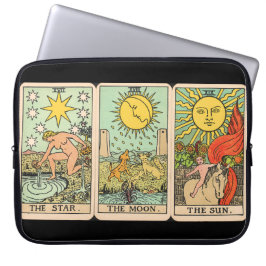 Vintages Tarot-Kartentrio Laptopschutzhülle