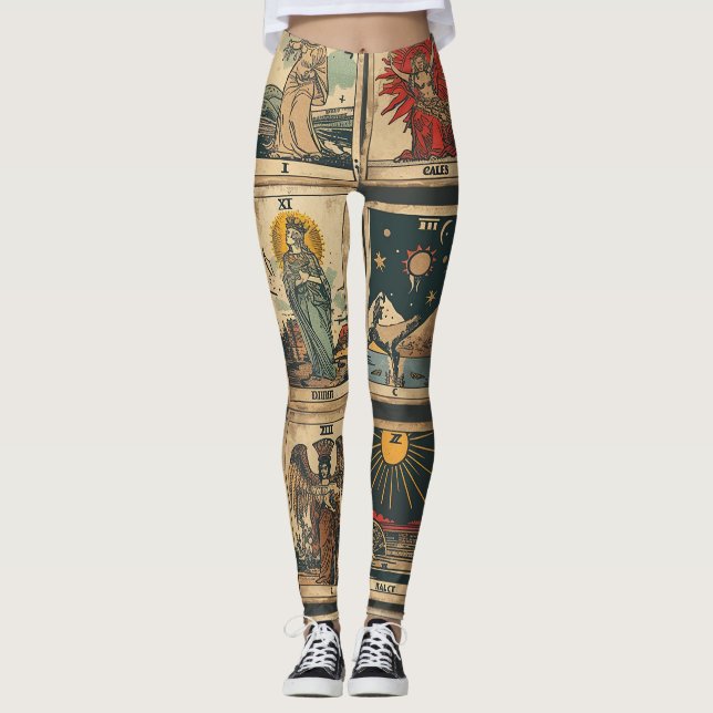 Vintages Tarot Leggings (Vorderseite)