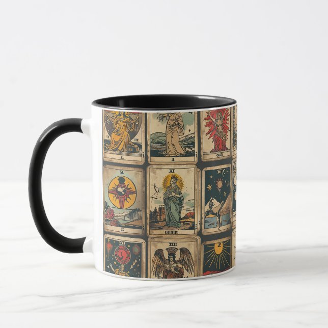 Vintages Tarot Tasse (Links)