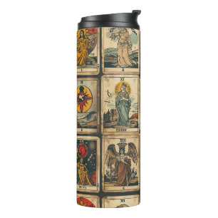 Vintages Tarot Thermosbecher