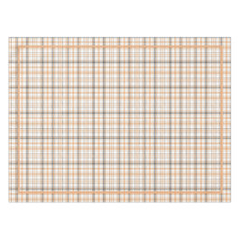 Vintages Tartan-Muster, weiß, grau Tischdecke