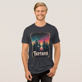 Vintages Tartaria Verschwörungstheorie T-Shirt Tri-Blend Shirt
