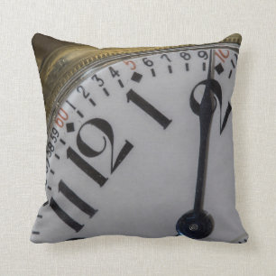 Vintages Taschen-Uhr-Gesichtthrow-Kissen Kissen