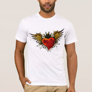 Vintages Tattoo Winged Heart Shirt