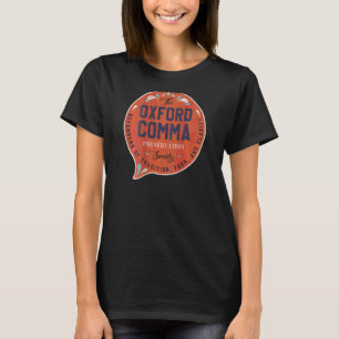 Vintages Team der Oxford Comma Preservation Societ T-Shirt