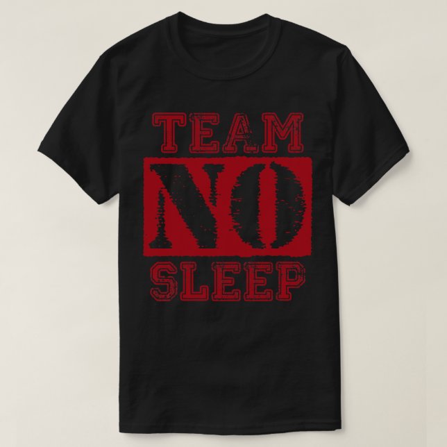 Vintages Team: Kein leerer roter Text T-Shirt (Design vorne)