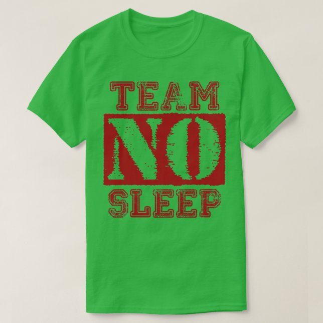 Vintages Team: Kein leerer roter Text T-Shirt (Design vorne)