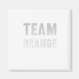 Vintages Team Orange Summer Camp War Game Sports C Magnet