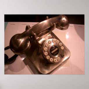 Vintages Telefon-Plakat Poster