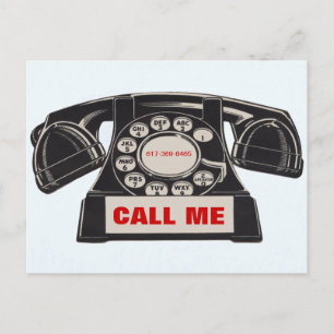 Vintages Telefon Real Anwesen Prospektion Postkart Postkarte