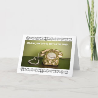 Vintages Telefon - simsen Sie Karte