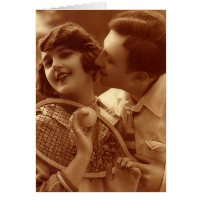 Vintages Tennis, Liebe und Romantik (Vorne)