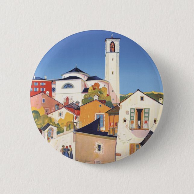 Vintages Tessin Tessin Button (Vorderseite)