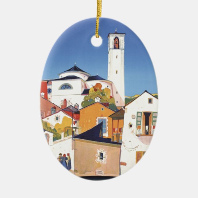 Vintages Tessin Tessin Keramikornament (Vorne)