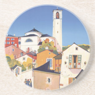 Vintages Tessin Tessin Untersetzer