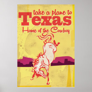 Vintages Texas Travel Poster